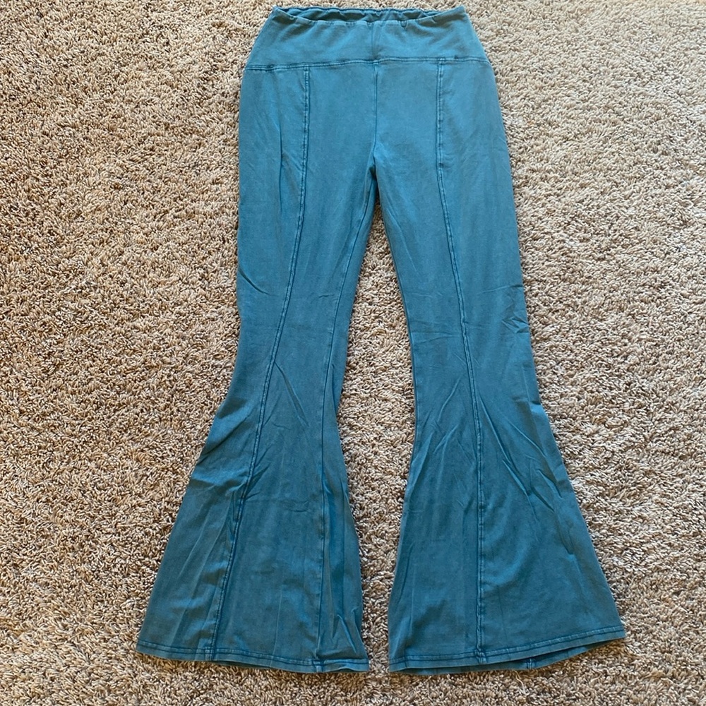 Urban Outfitters Green Flare Leggings